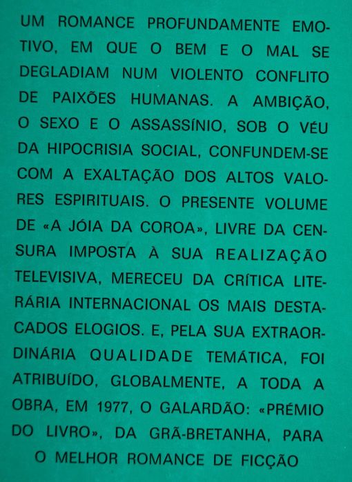 A Jóia da Coroa (As Torres do Silêncio) de Paul Scott