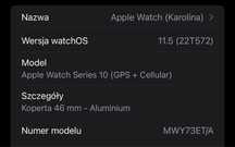 Zegarek APPLE WATCH 10, rosegold, 46mm