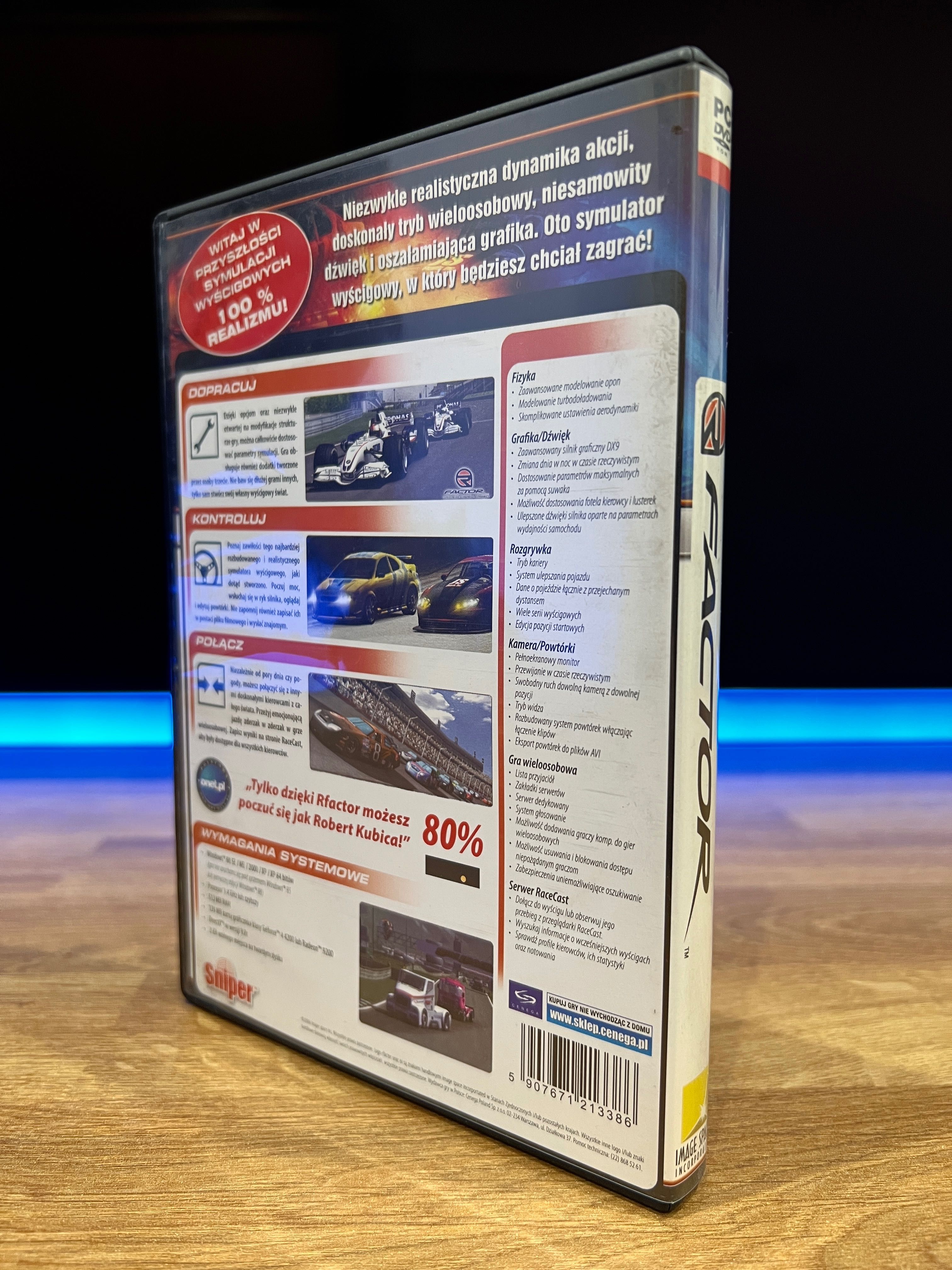 rFactor (PC PL 2006) DVD BOX polskie premierowe wydanie