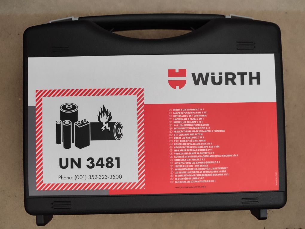 Wurth !!! Latarka akumulatorowa LED 3 w 1 !!! Nowa !!!