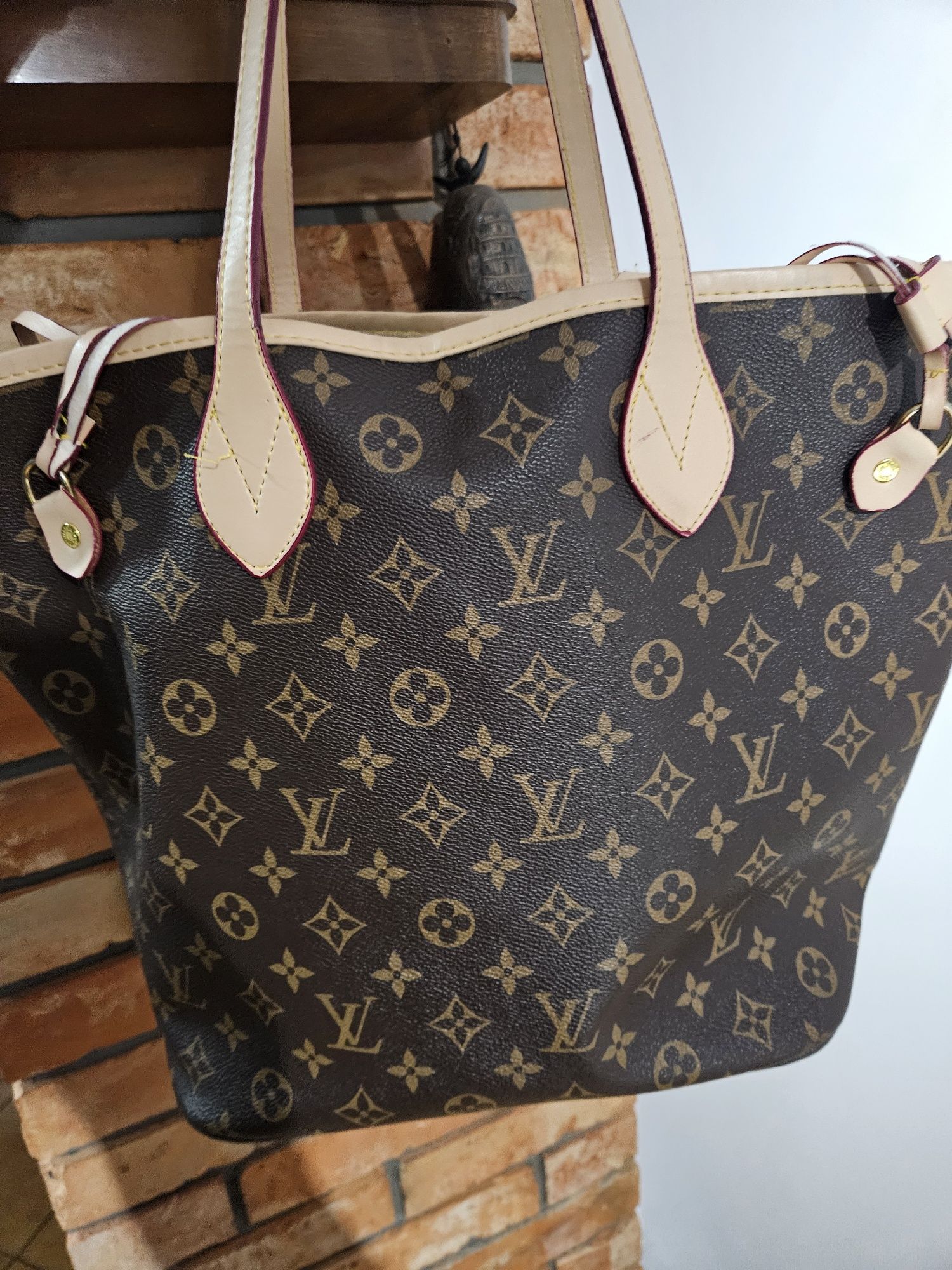 Torebka shopper brąz.