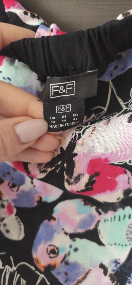 F&F sukienka letnia bez ramiączek rozmiar 46