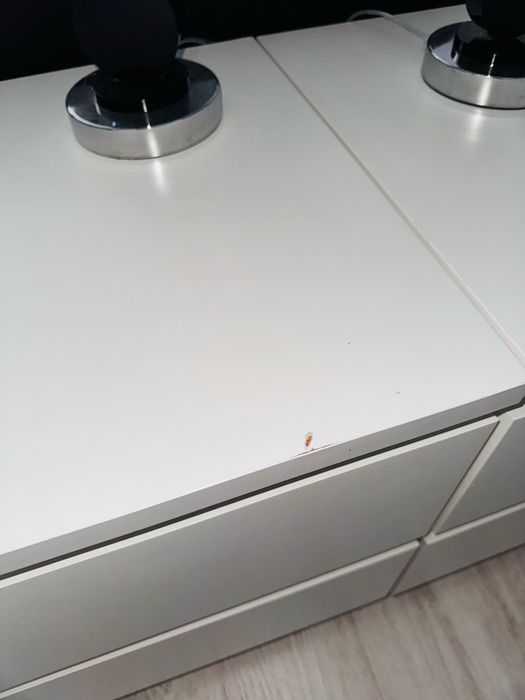 Szafka nocna malm ikea biała