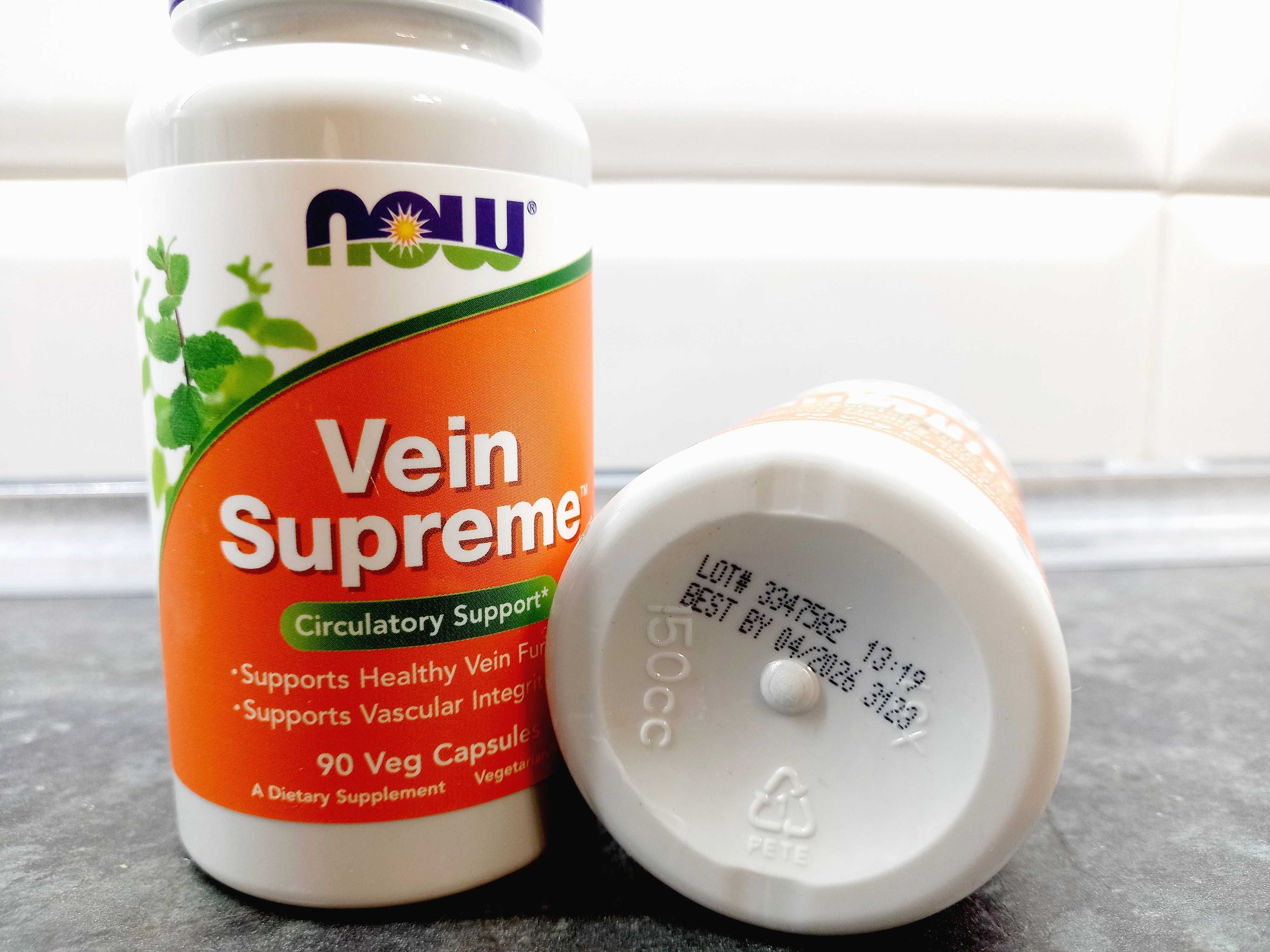 Now Foods, Vein Supreme (90 капс.), для вен, для сосудов, от варикоза