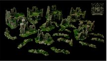 Zestaw Ruin Makiety tereny do Gier lotrsbg mesbg Saga Wh40k AoS Saga