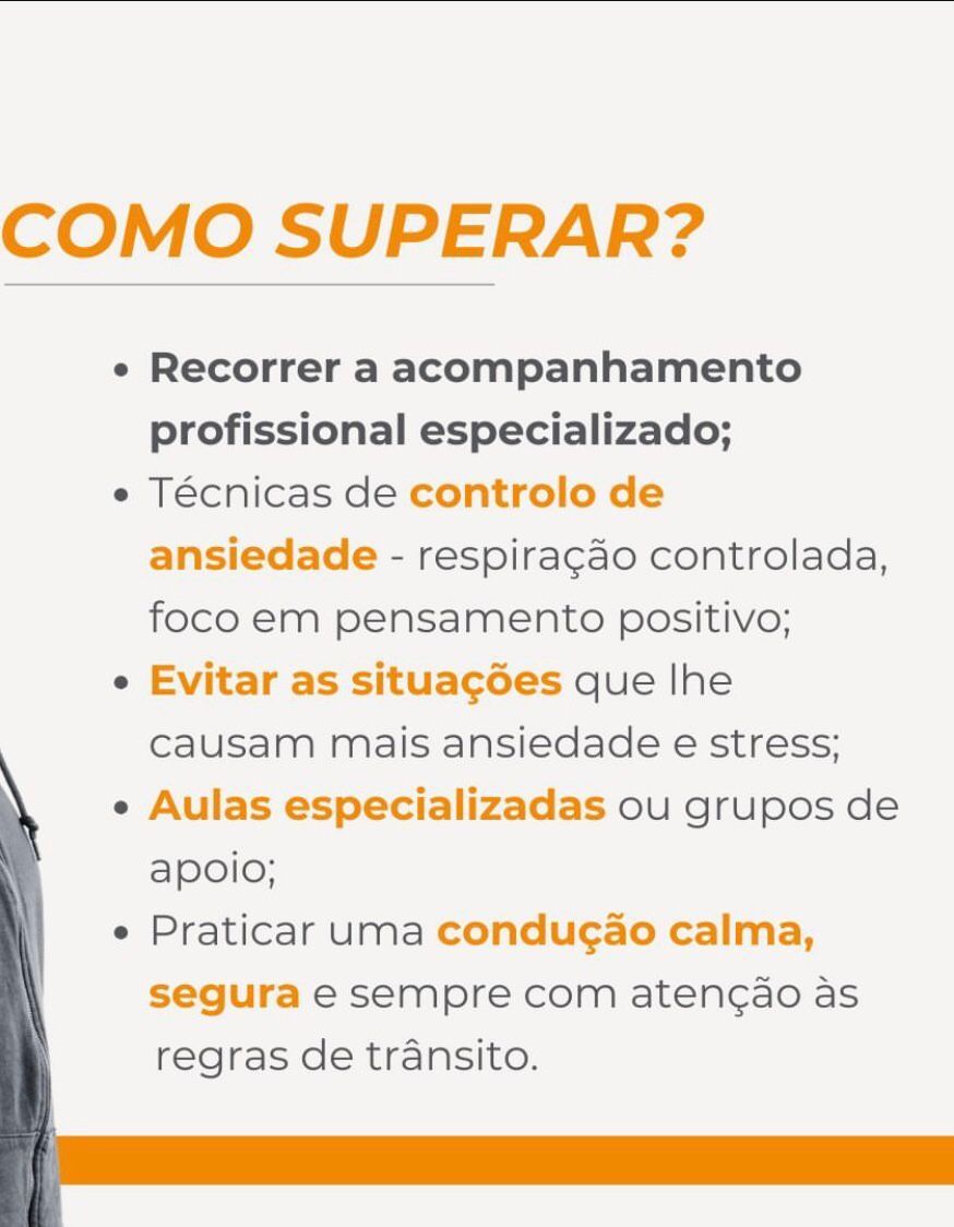 Carta de condução e tem medo temos a solução.