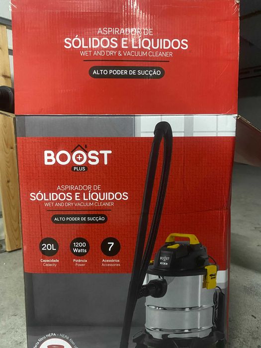 Aspirador de pó Boost 1200W sólidos e líquidos 20L - ainda na garantia