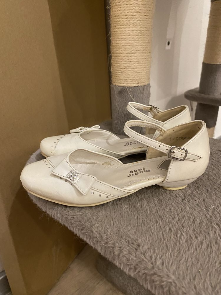 Białe buty eleganckie/oficjalne komunijne