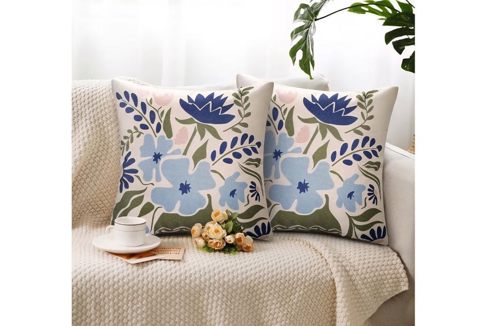 Kolorowe poszewki na poduszki 40 x 40cm - 2 sztuki - nowe