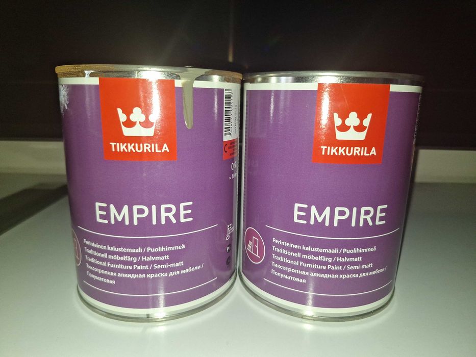 Краска для мебели Эмпире Empire Tikkurila алкидная база С 0,9 л