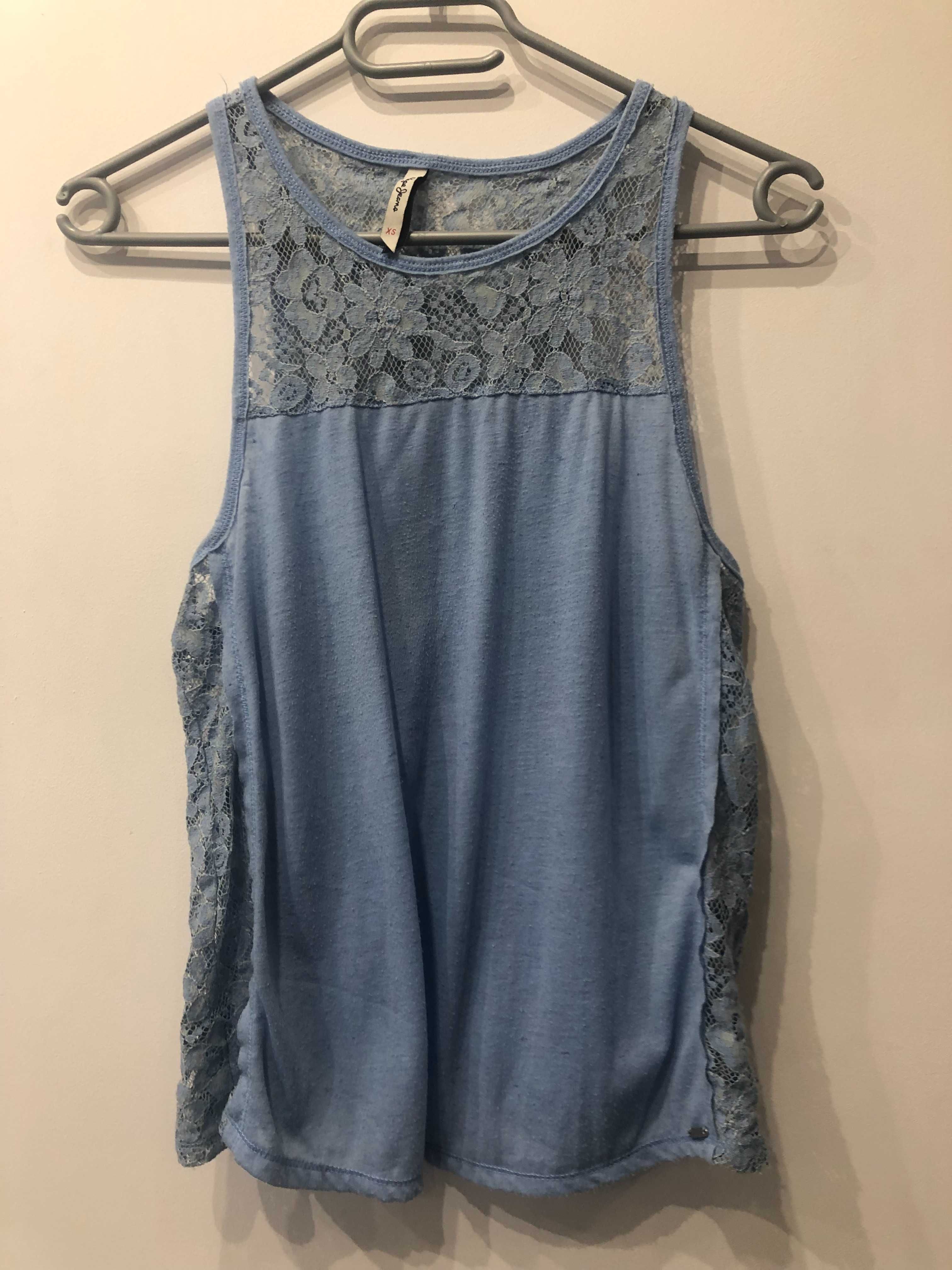 Niebieska bluzka Pepe Jeans XS