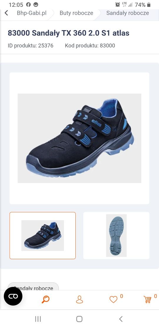 Sprzedam buty BHP firmy Atlas