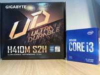 Intel i3-10100F + Płyta GIGABYTE H410M S2H