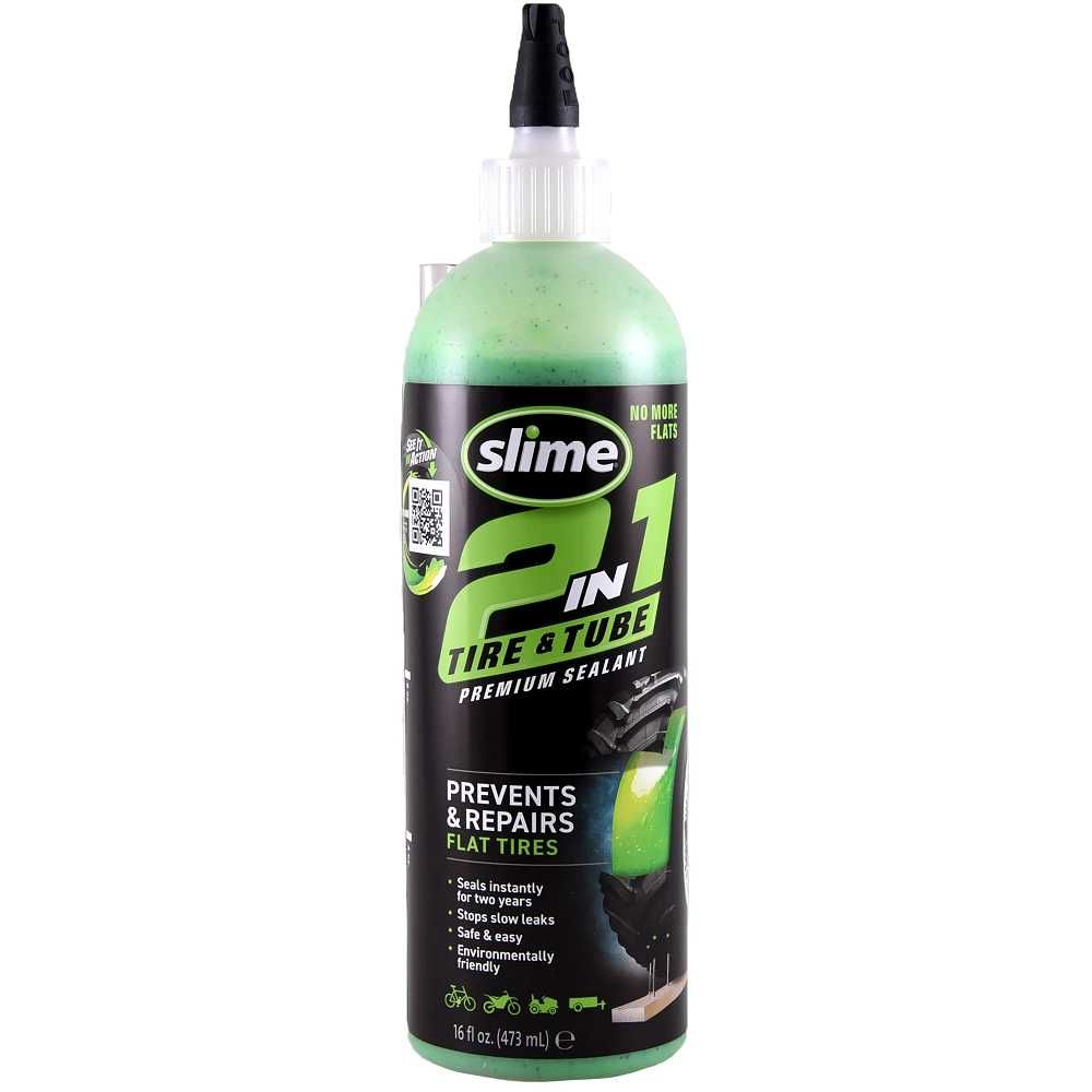 Герметик для камер та безкамерок Slime 2-in-1 Premium, 473 мл