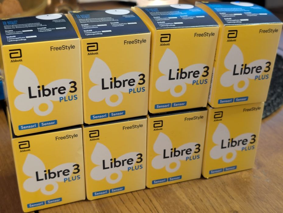 8x Sensor Freestyle Libre 3 PLUS