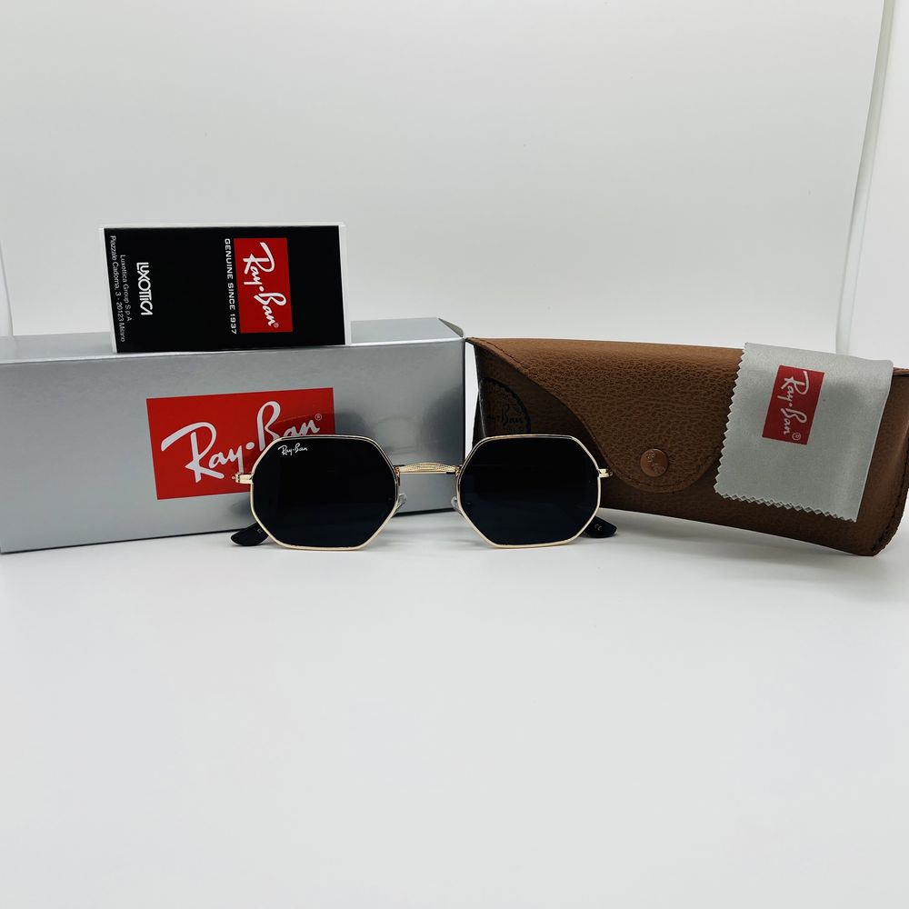 Солнцезащитные очки Ray Ban Octagonal 3556 Gold|Black