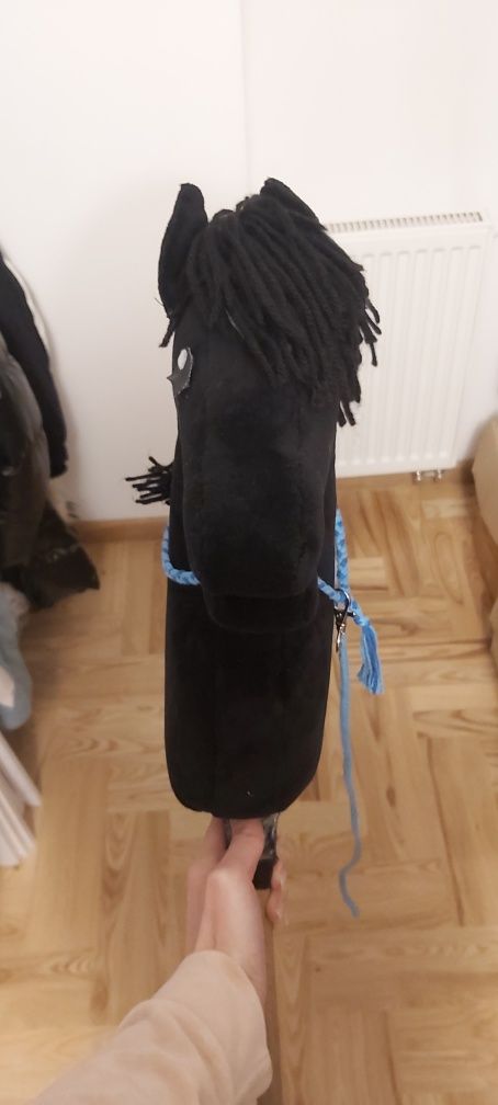 Koń na kiju hobby horse czarny  a3 a a4