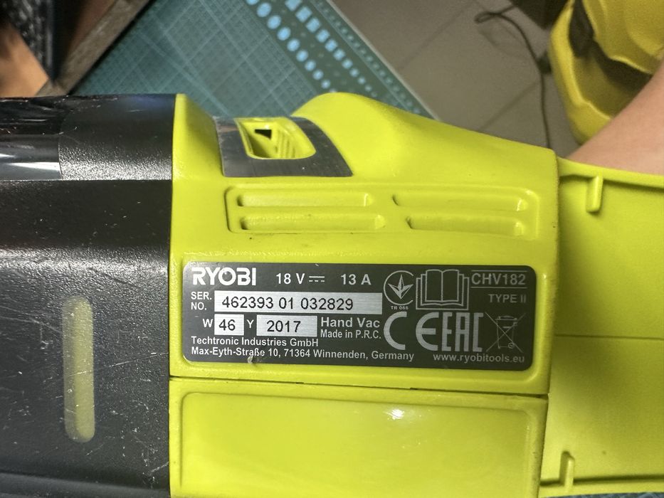 Odkurzacz Ryobi 18v CHV182