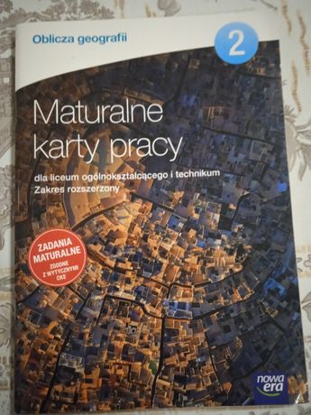 Sprzedam maturalne karty pracy z geografii zakres rozszerzony