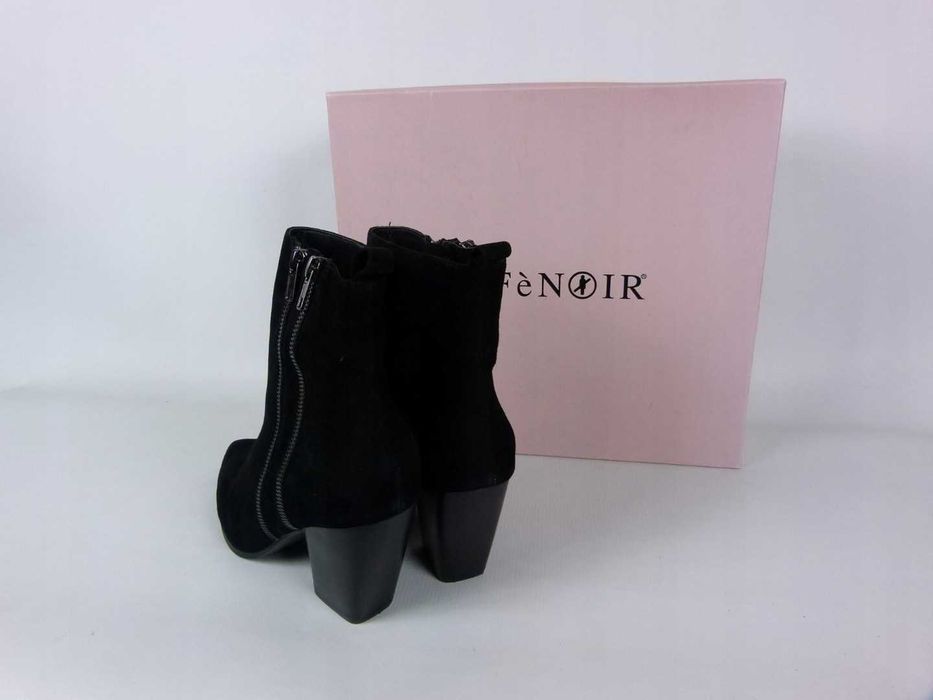 Cafe Noir zamszowe skórzane botki 40 - 25,5 cm