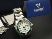 Zegarek Automatyczny Cadisen c8232 AquaDiver NH35 Szafir Full Set