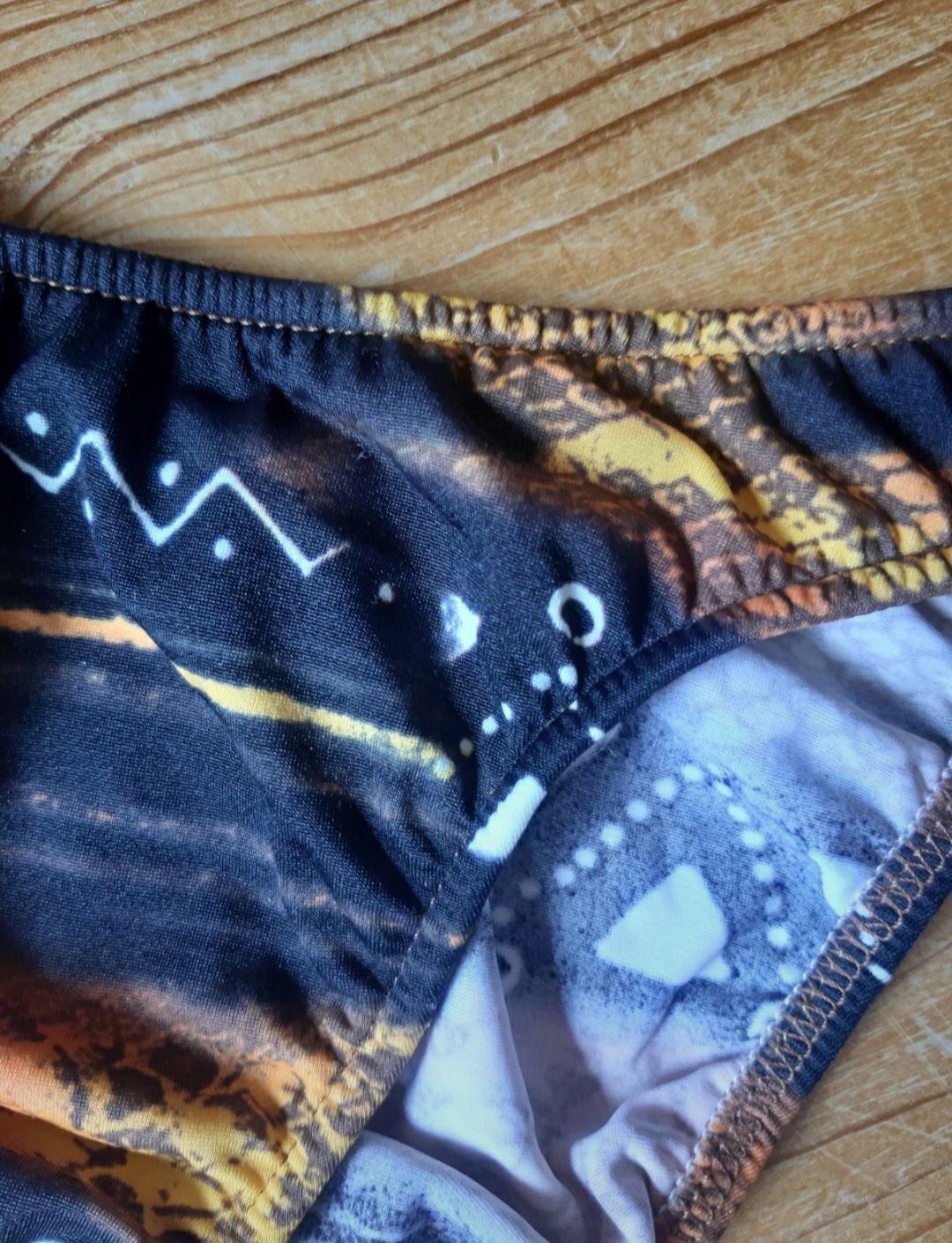 Bikini vintage złoto-czarne