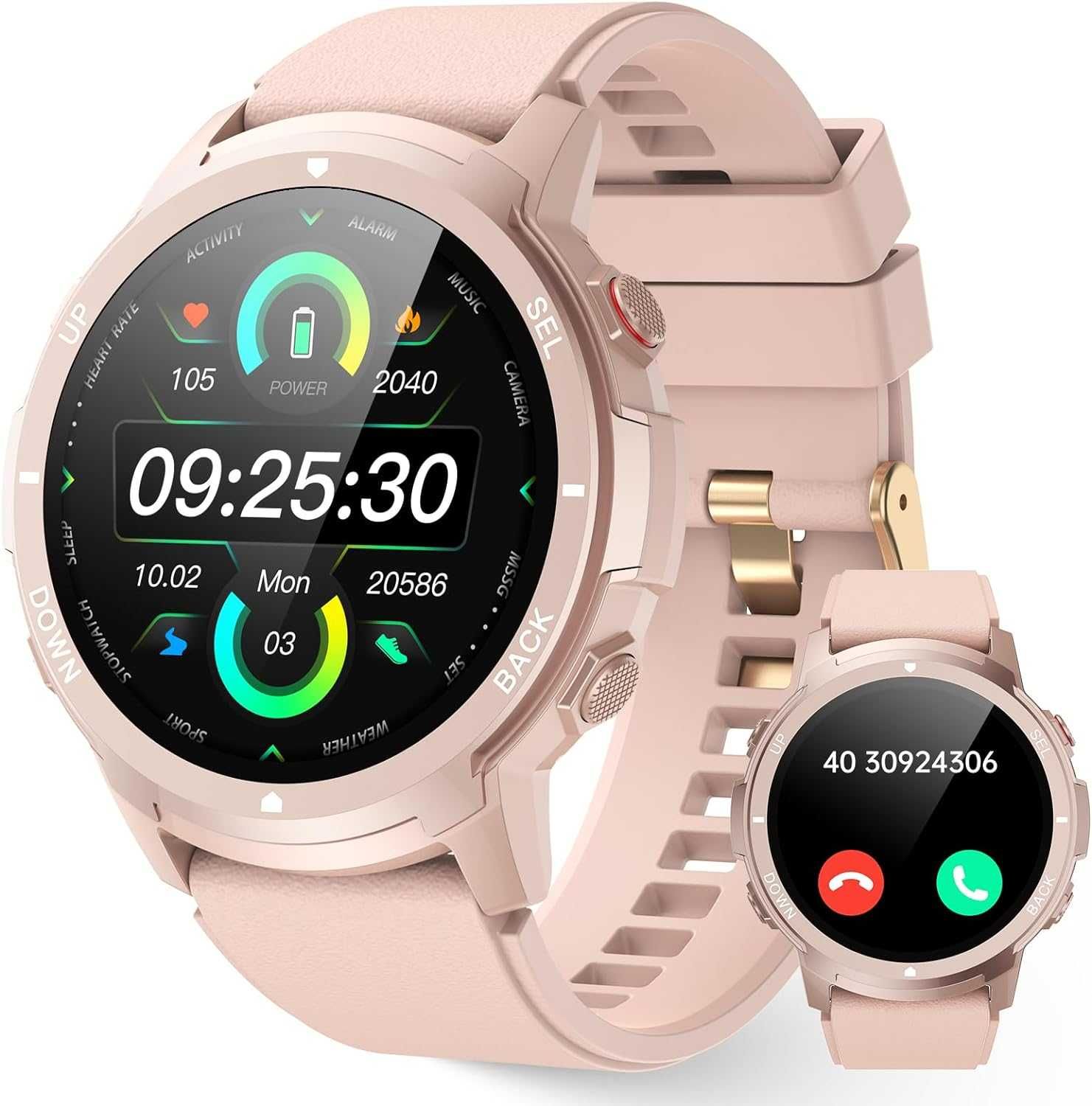 Inteligentny zegarek, smartwatch 1,39", tętno, IP68 S52 LLKBOHA spp1
