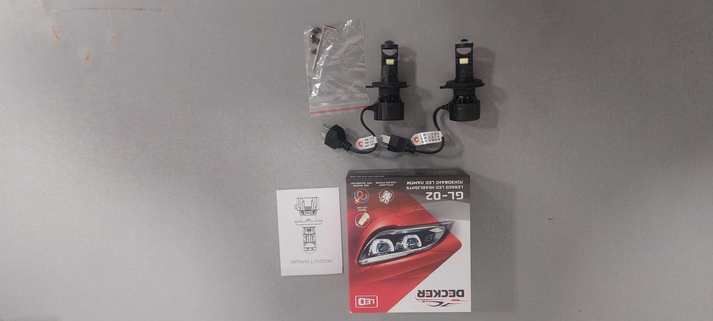 Led світлодіодні міні лінзи Bi-LED H7 H4 6000k 9000lm 65w ЛЕД Лампи