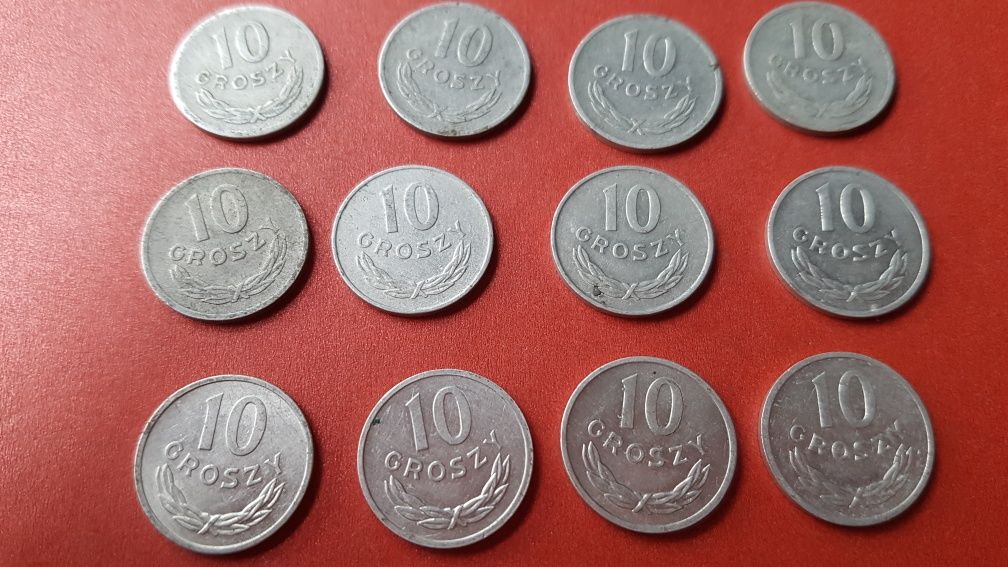 10 groszy 1966 oraz inne roczniki epoka  PRL