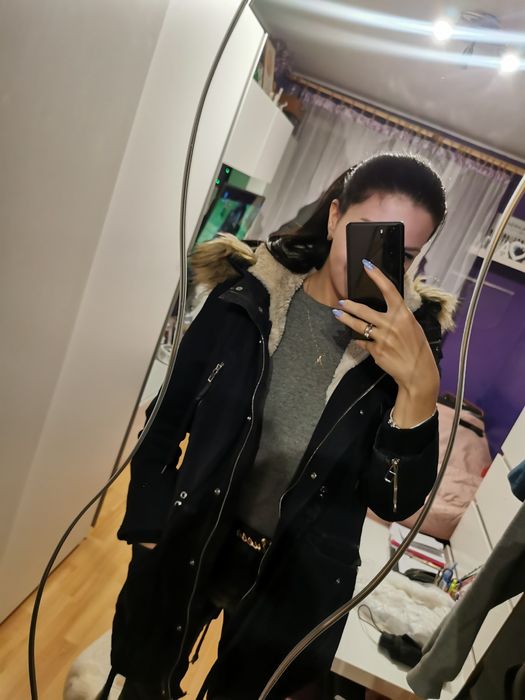 Kurtka parka ocieplana