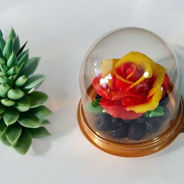 Dekoracyjne mydło w kopule   Prezent dla niej • Kwiatowy design