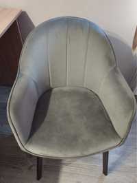 Срочно кресло-стул серый велюр