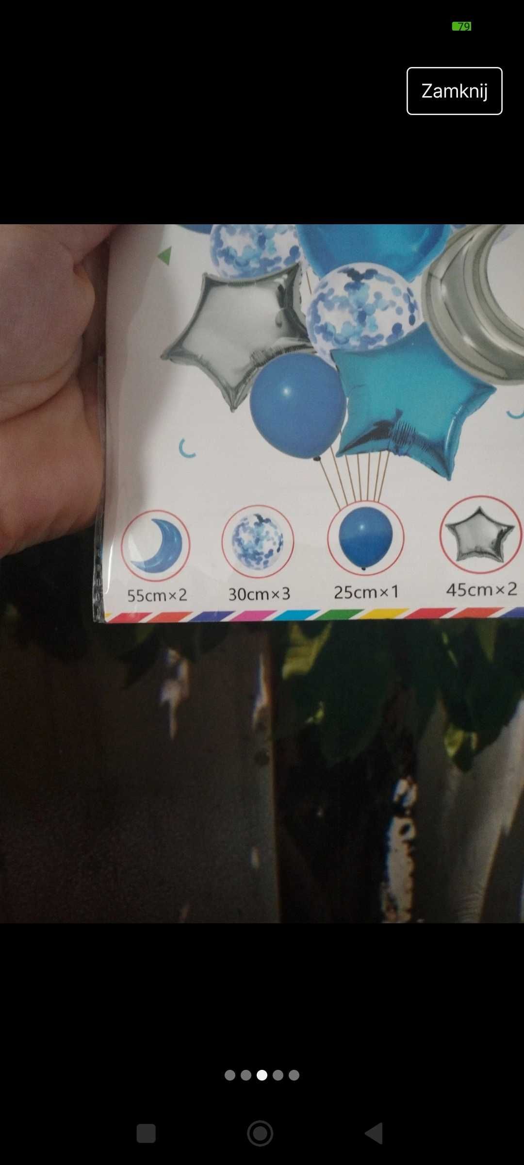 Roczek Zestaw balonów okazje urodziny foliowe balony hel