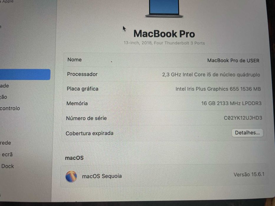 Macbook Pro 13,2 com Touchbar | 16GB | 512 GB