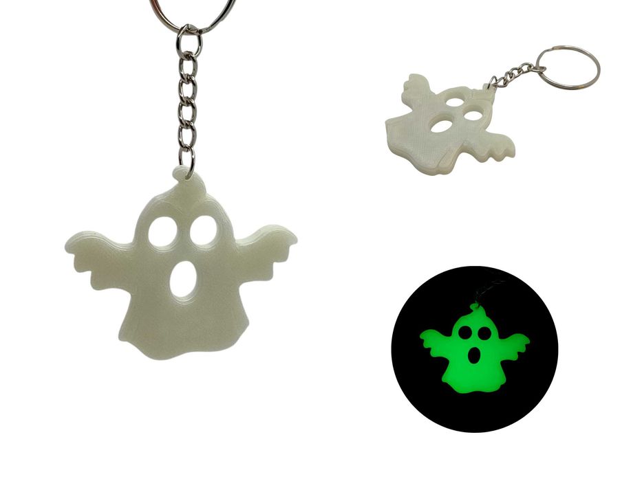 Brelok – Duch świecący w ciemności/zabawny dodatek do kluczy/Halloween
