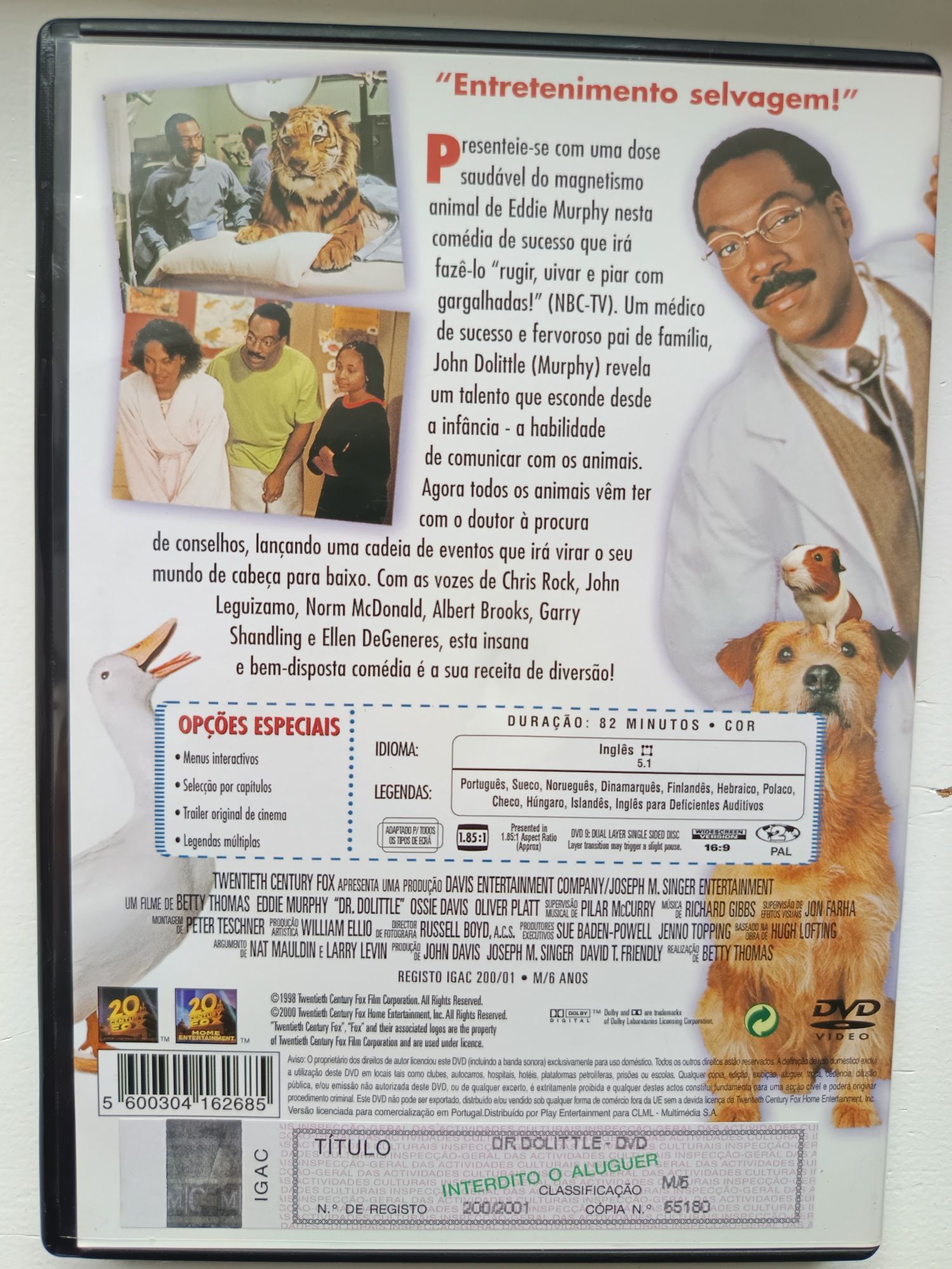 DVD dr°  Dolittle