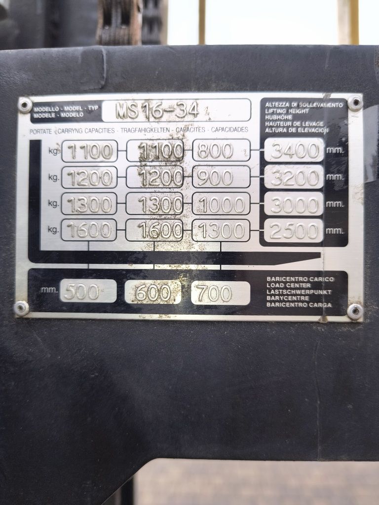Elektryczny wózek masztowy yale