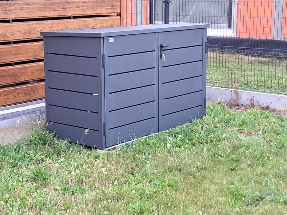 Nowoczesne Garaże Blaszane, zabudowy na kosze, wiaty śmietnikowe