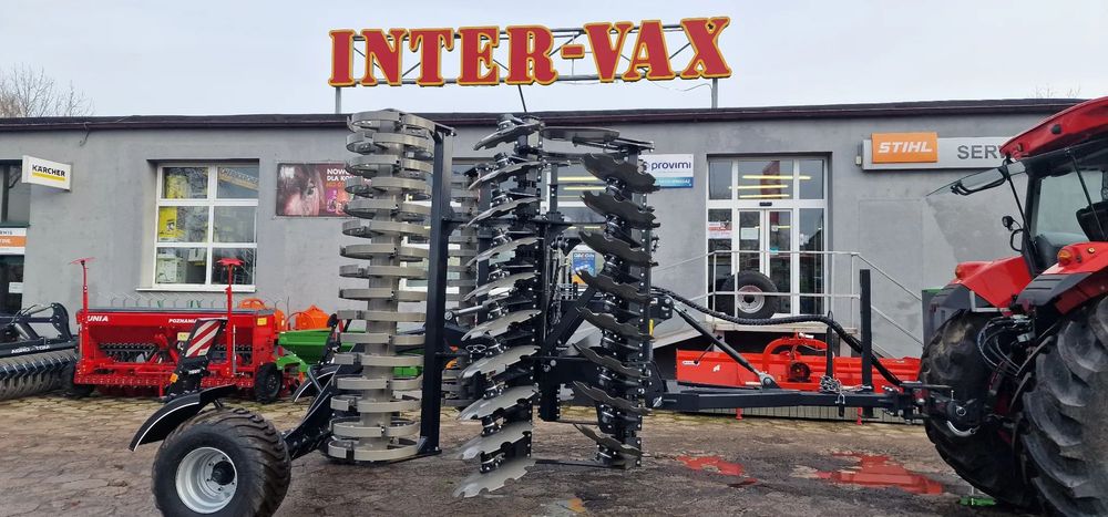 Agro-tom ATHL 4,5m Nowy Agregat talerzowy brona talerzowa na wózku, półzawieszana