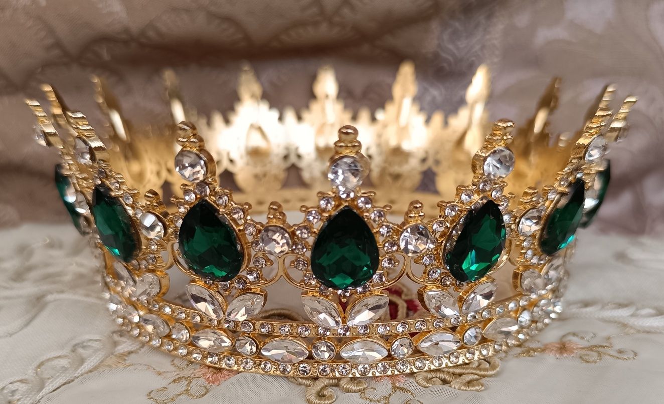 Корона для торту декор велика металева