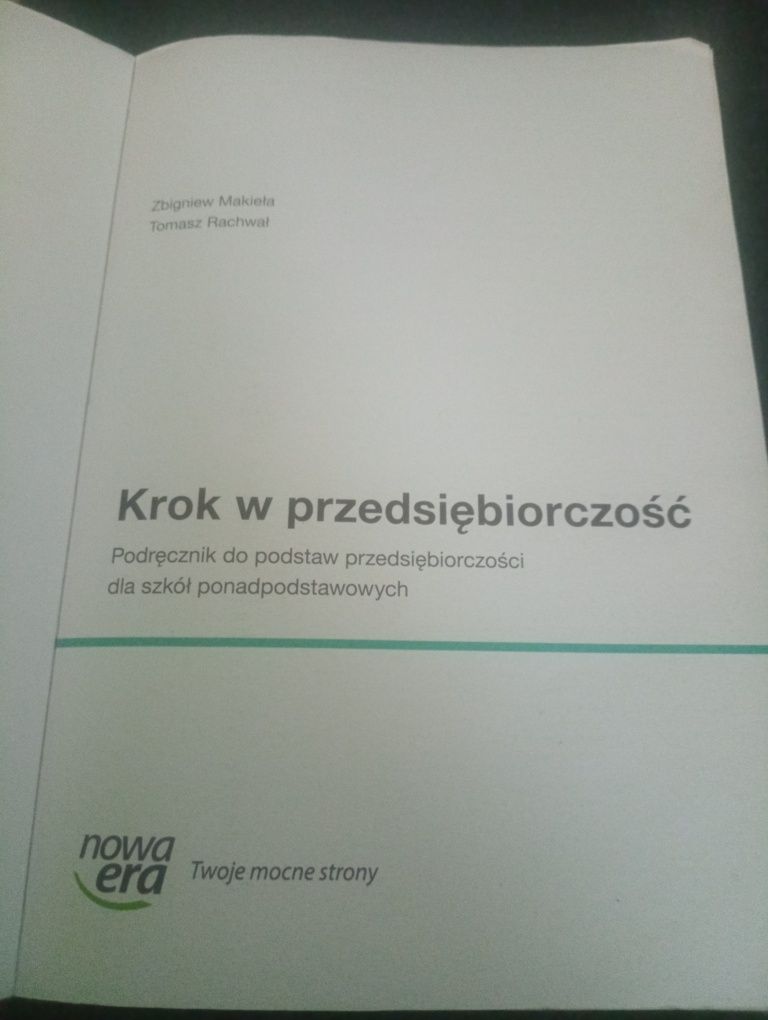 Książka do przedsiębiorczości klasa 2 technikum i liceum
