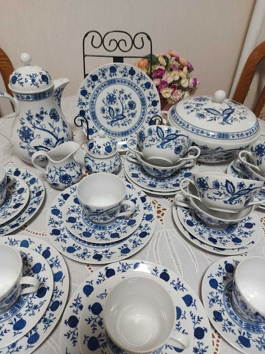 Порцеляна, Синя цибуля , Синий лук, від Wellco, Tirschenreuth,Німеч