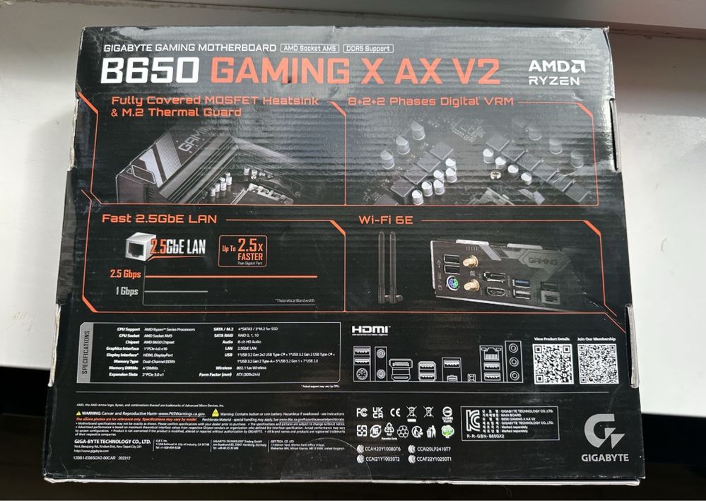 Płyta główna Gigabyte B650 GAMING X AX V2 ATX AMD Ryzen AM5 4x DDR5