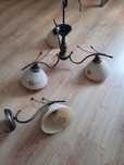 Komplet oświetlenia – lampa sufitowa + kinkiet, żyrandol