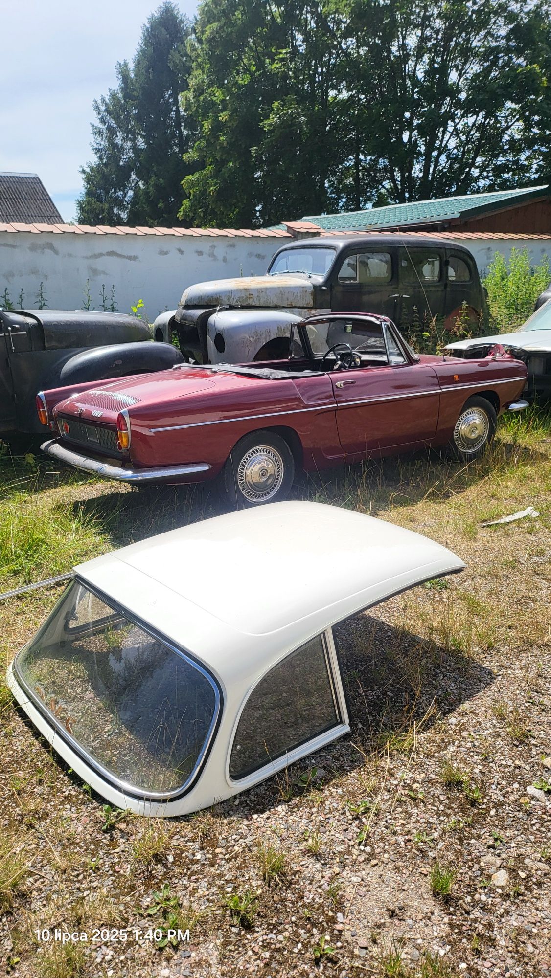 Renault Caravelle 1964 cabrio z miękkim i rwardym dachem