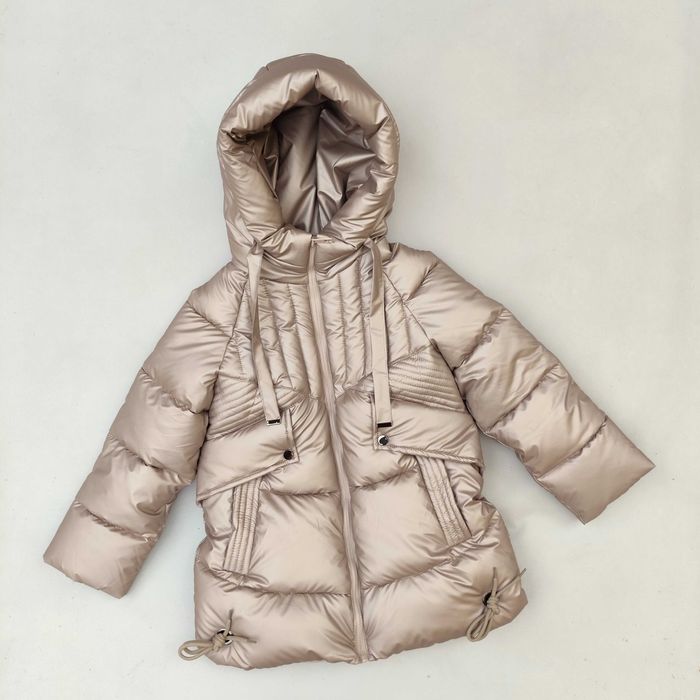 Зимова куртка для дівчинки підлітка дитяча 122-158 пуфер пуховик