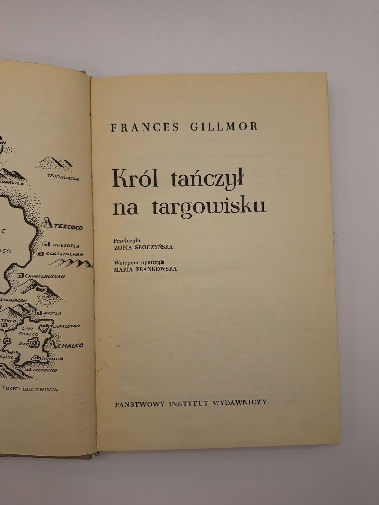 Książka Król tańczył na targowisku Gillmor unikat 1968 rok Wydanie I