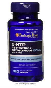 5-гидрокситриптофан, 5-HTP, Puritan's Pride, 100 мг, 120 капсул