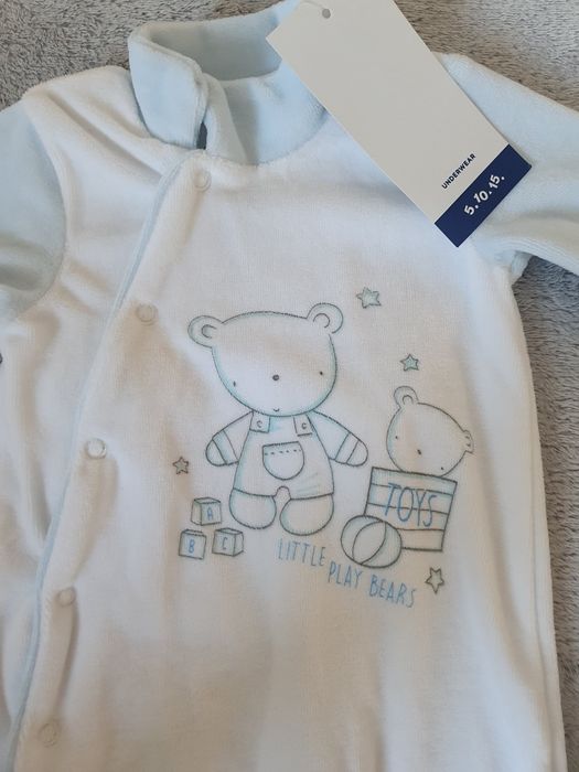 Nowy welurowy pajac rozmiar 68