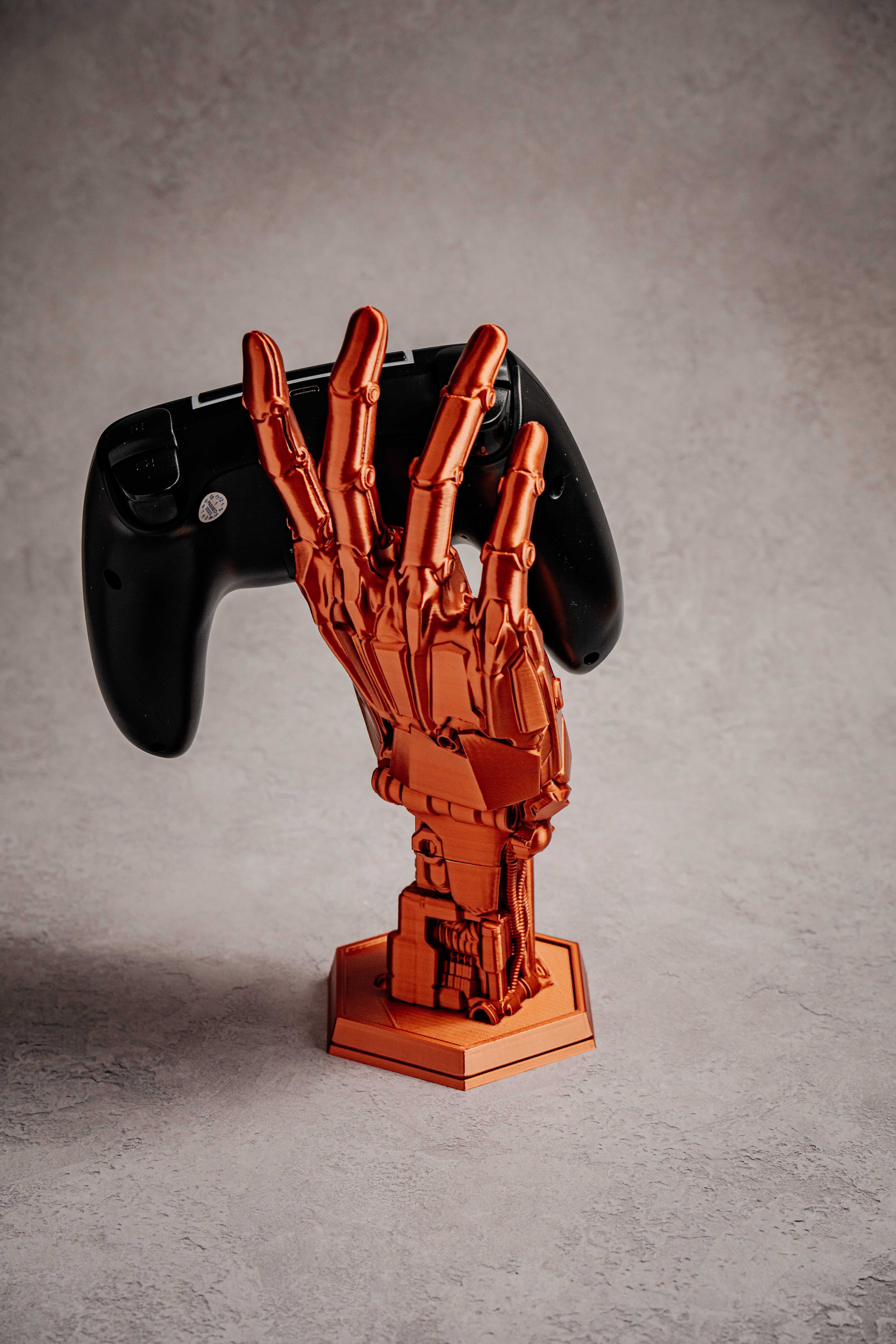 Robo-ręka Cyberpunk - Holder na pady - Miedziany